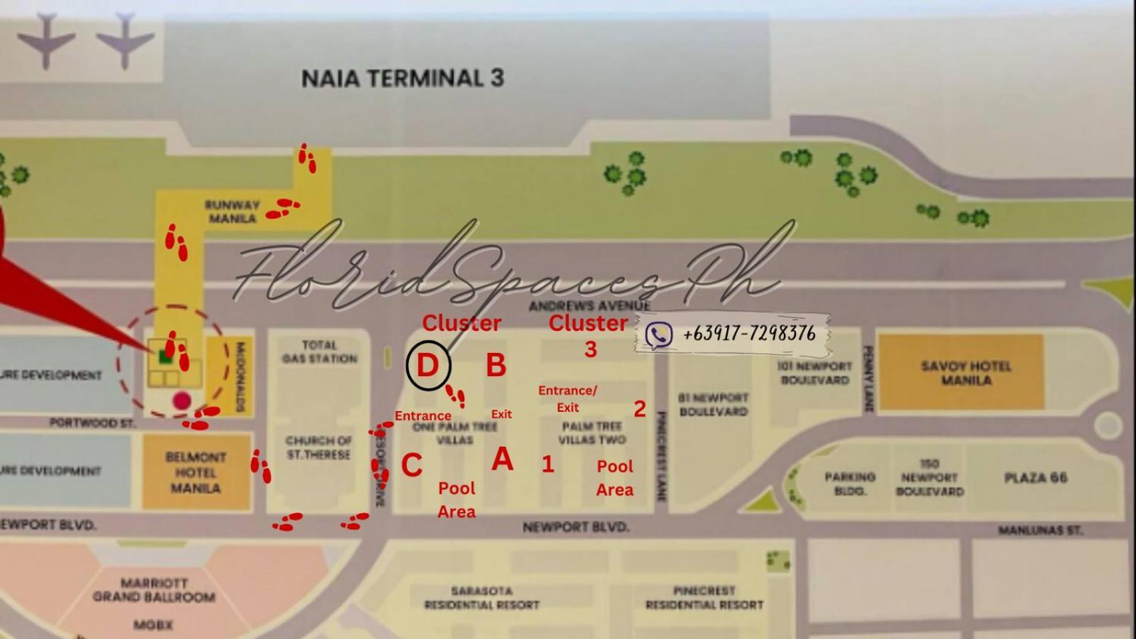 One Palm Tree Villas Condominium - Studio 2Nd Fl With Balcony - Across Terminal 3 Airport Pasay Exterior foto